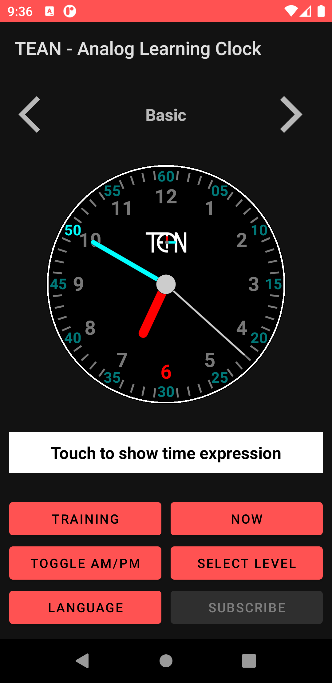 TEAN mobile app